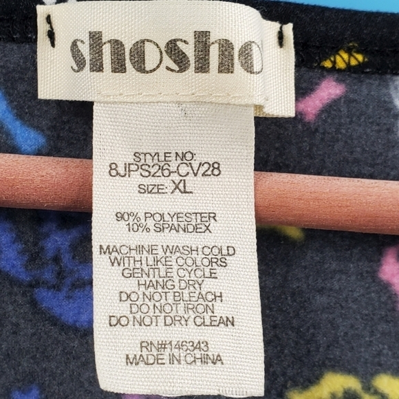 Halloween Multi-color skeleton design black onesie pajamas - Picture 6 of 12